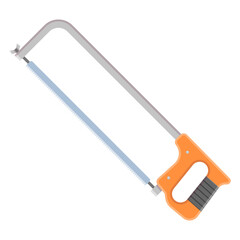 Hacksaw flat style vector icon isolated