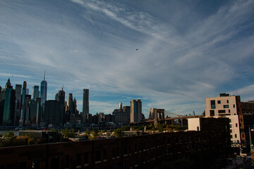Naklejka na ściany i meble city skyline by day new york