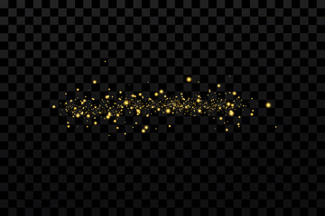 Vector light with starry sparkle. Magic effect. Light effects background. © kulinskaia