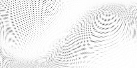 Light halftone dots grunge wide background
