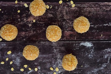 Coconut sweet potato energy balls