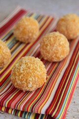 Coconut sweet potato breakfast energy balls