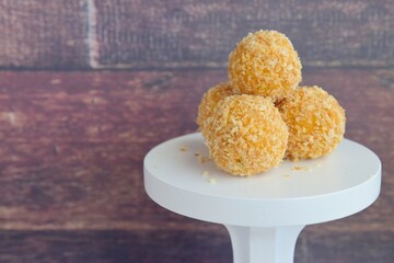 Coconut sweet potato energy balls