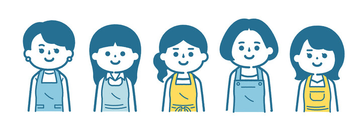 Woman wearing an apron