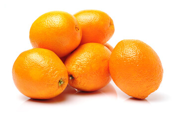 orange fruit isolated on white background