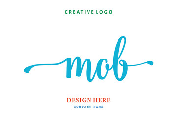 MOB lettering logo is simple, easy to understand and authoritative