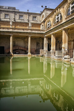 Roman Baths In Bath, England