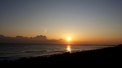 sunset over  the eastsea of korea