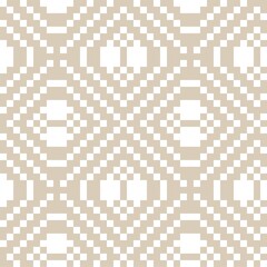 Brown Christmas Fair Isle Seamless Pattern Background