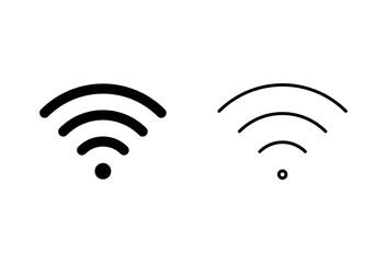 Wifi icon set. signal vector icon. Wireless  icon vector