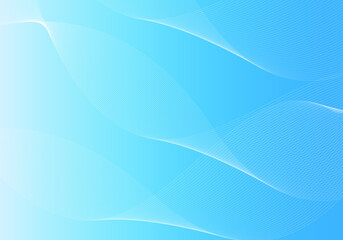 Vector abstract blue background with a white dynamic lines