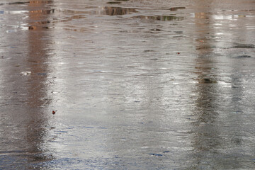 Schmelzendes Eis, Eisfläche, Deutschland, Europa