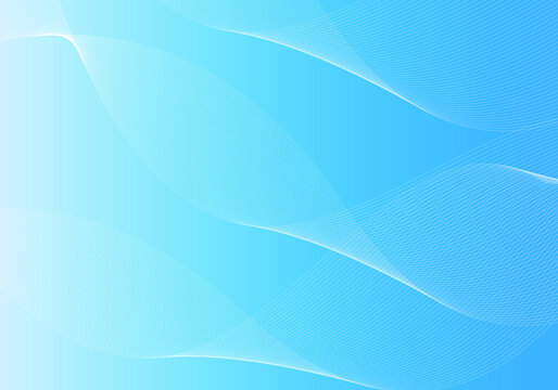 Vector abstract blue background with a white dynamic lines