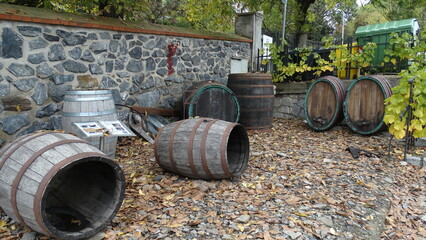 old barrels