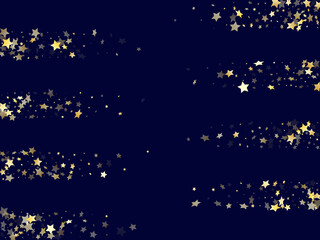 Gold gradient star dust sparkle vector background.