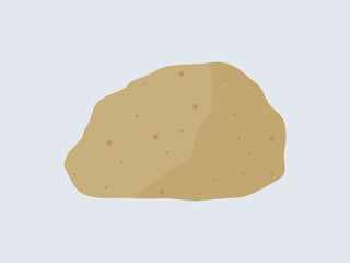 Brown sandstone rock specimen illustration