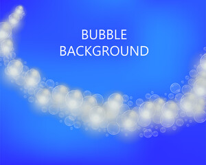 Wave of bubbles. Vector background for your design.
