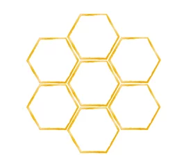 Tapeten honeycomb illustration isolated on white background © slawek_zelasko