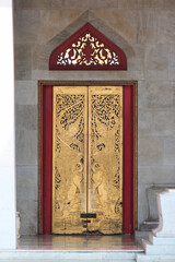 buddhist  temple (wat benchamabophit) in bangkok (thailand)