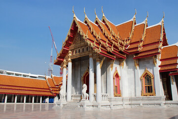 Fototapeta premium buddhist temple (wat benchamabophit) in bangkok (thailand)