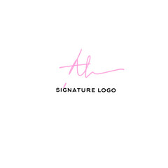 ah code isolated black initial handwriting or AE handwritten logo for identity