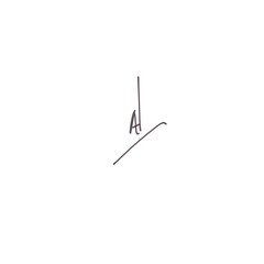 AI initial isolated white initial handwriting or AE handwritten logo for identity