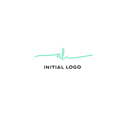 al code isolated black initial handwriting or AE handwritten logo for identity