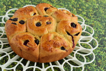 Homemade blueberry cinnamon rolls 