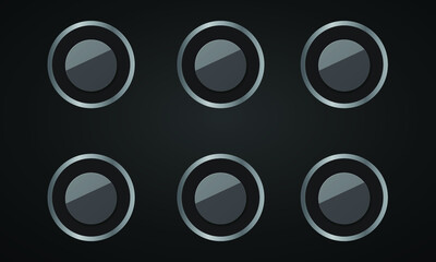 Game Buttons. Set of buttons for gaming interfaces Vactor Design