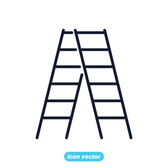 stepladder icon. stepladder symbol template for graphic and web design collection logo vector illustration