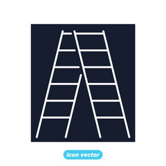 stepladder icon. stepladder symbol template for graphic and web design collection logo vector illustration