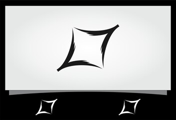 Fototapeta premium abstract square tattoo vector logo