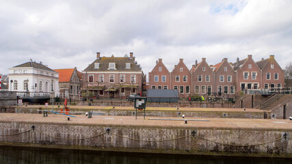 Fototapeta premium The Lock in the city center of Muiden