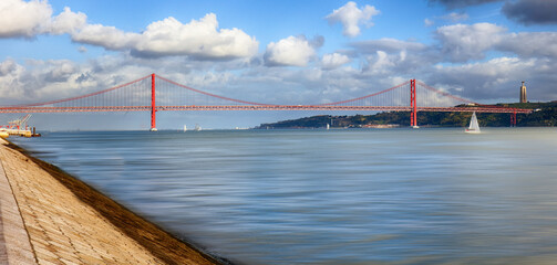 25 of April, Abril -  Bridge in Lisbon, Portugal.