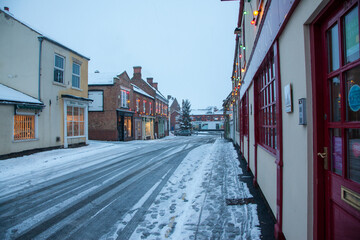 narrow street in an english village