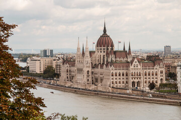 Fototapeta na wymiar Hungarian parliament city, Budapest