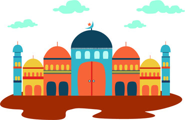 mosque illustration vector