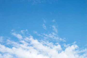 Beautiful white clouds in the sky.