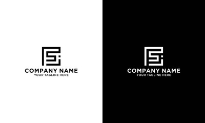 fj and f or j lowercase Letter Initial Logo Design, Vector Template