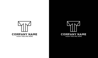 Letter T logo icon design template elements