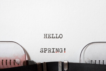 Hello spring phrase