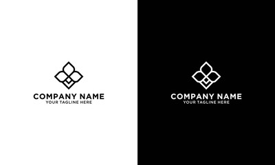 leaf flower logo icon