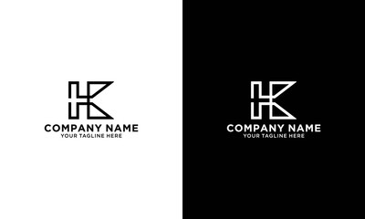 Letter K logo or monogram. blank for business card. For your business. Vector sign.