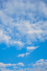 Naklejka na ściany i meble beautiful blue sky with white clouds 