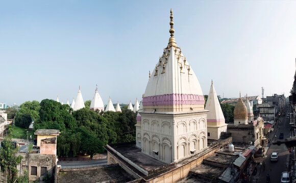 Jammu / India 24 July 2018 Panorama view of the famous Raghunath Temple at Jammu city in India