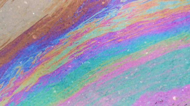 oil spill on the earth's surface