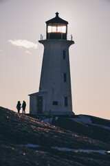 lighthouse at sunset