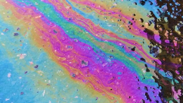 oil spill on the earth's surface