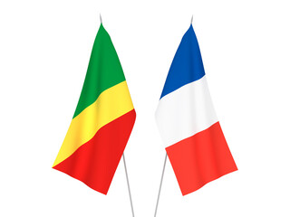 France and Republic of the Congo flags