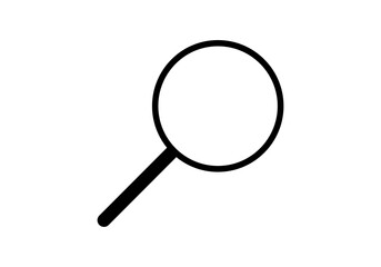 magnifying glass icon, zoom and search symbol. Icon or Web design and Mobile App. One icon from the outline set in Pixel Perfect style. Editable vector stroke.